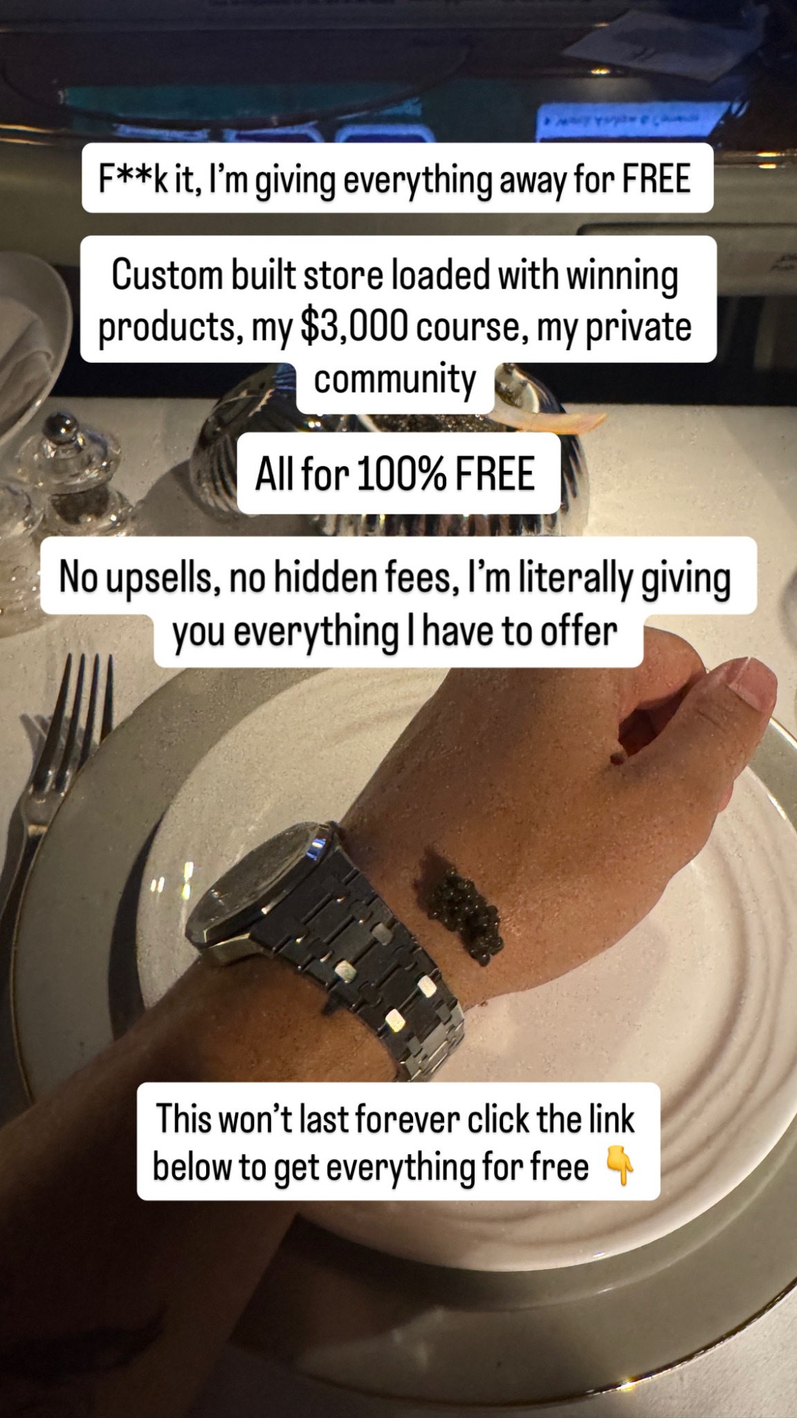 Nazareth Stores Facebook ad: Get a FREE Custom Built Dropshipping Store
