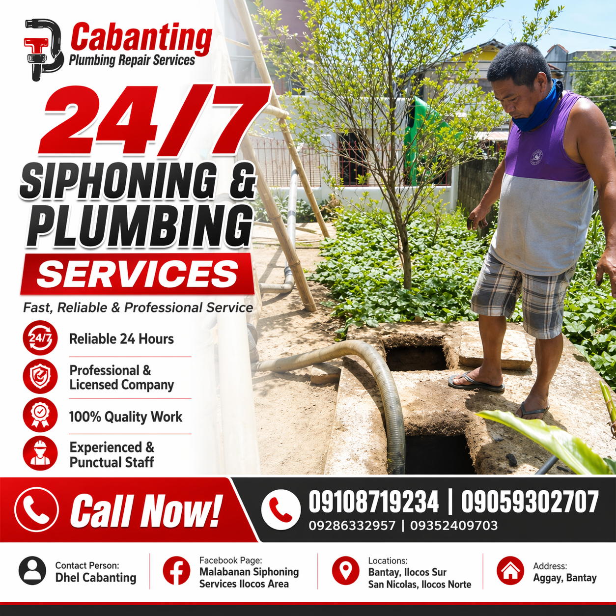 Malabanan Pozo Negro Siphoning Services Ilocos Area Facebook ad