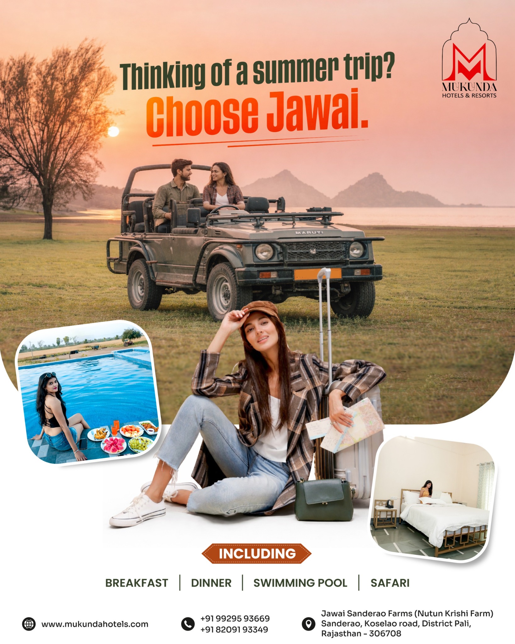 Mukunda Hotels & Resorts Facebook ad: Best Deal for Javai Package
