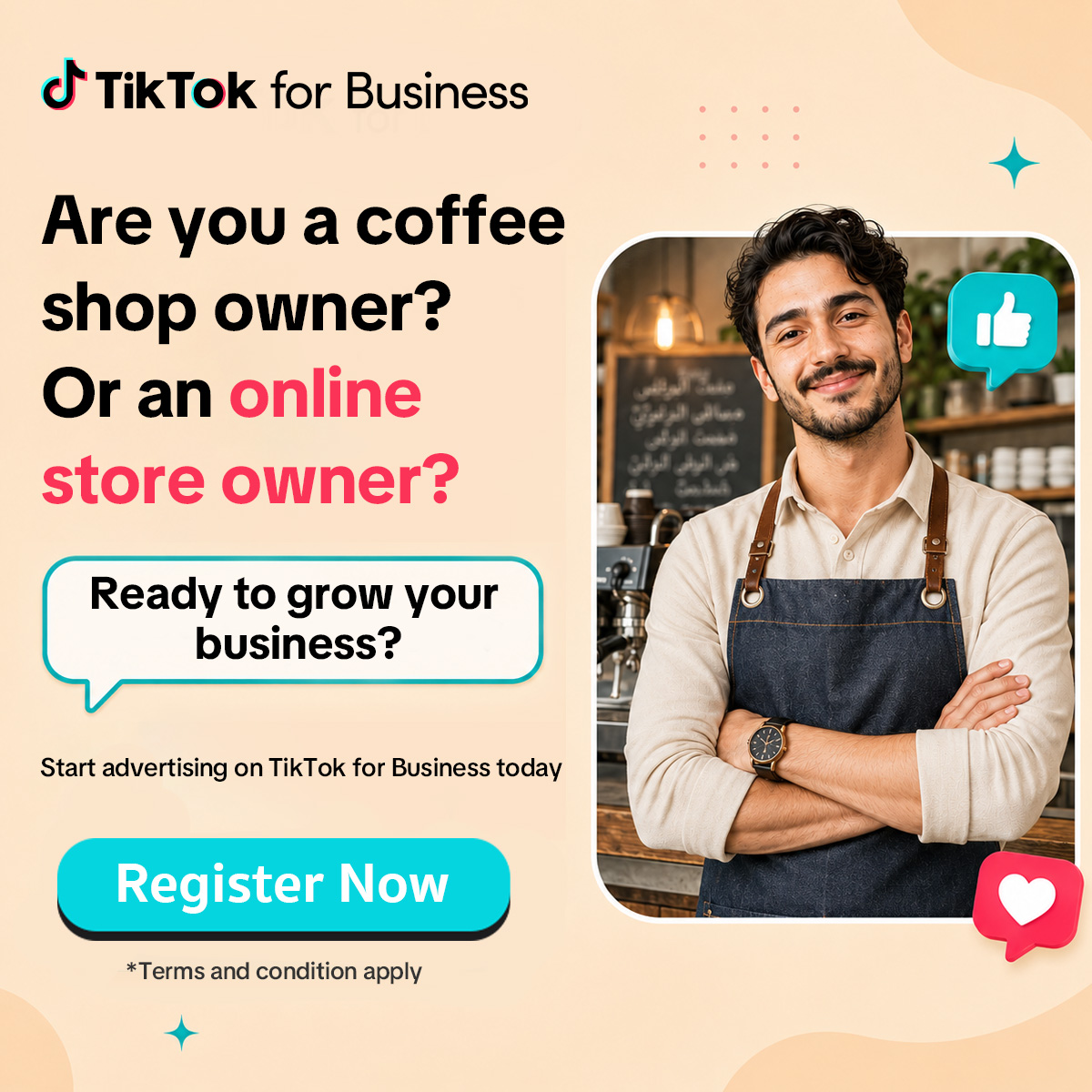 TikTok For Business Facebook ad: Start advertising & get credit