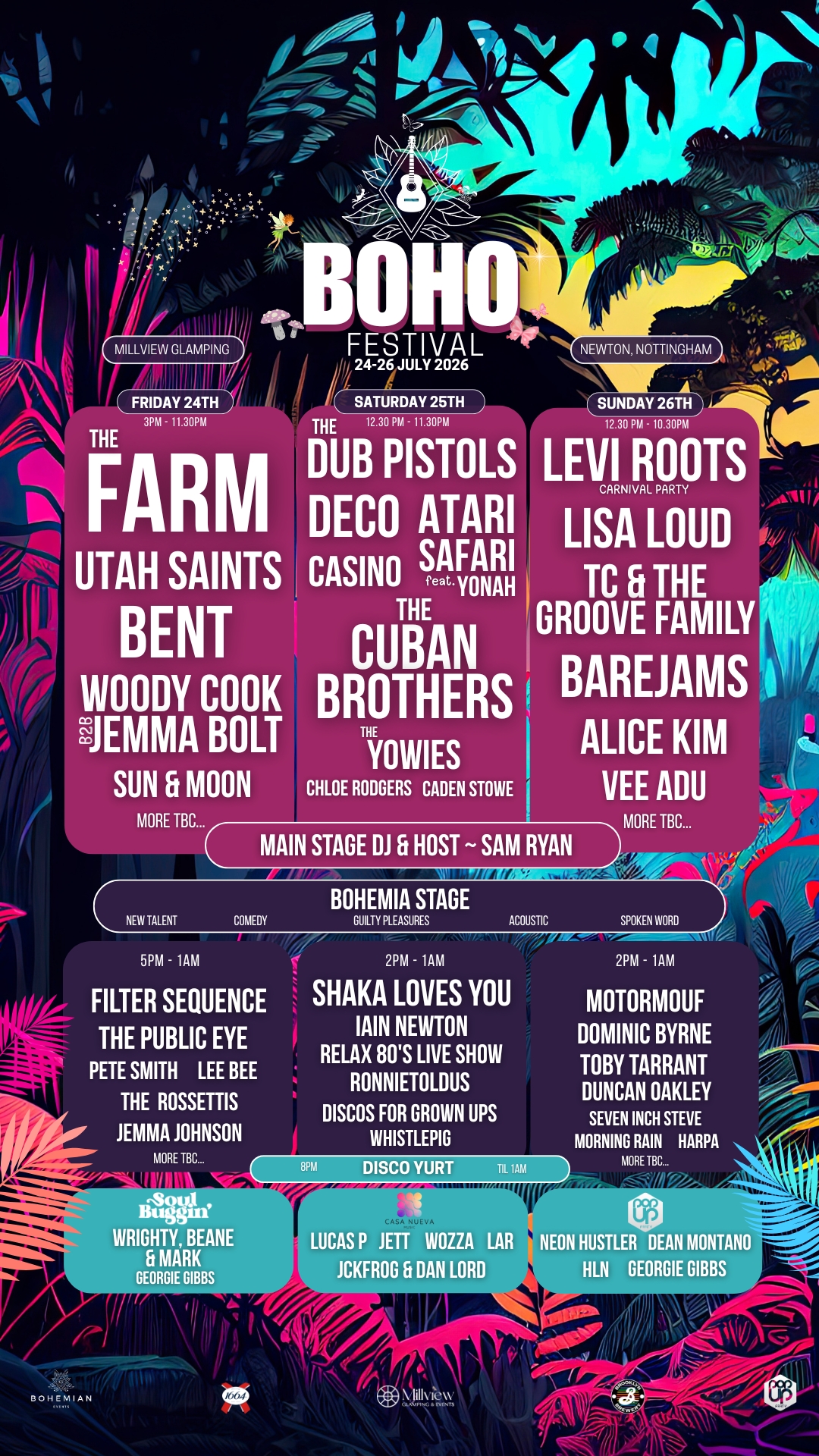 Boho Festival Facebook ad from Feb 2, 2026