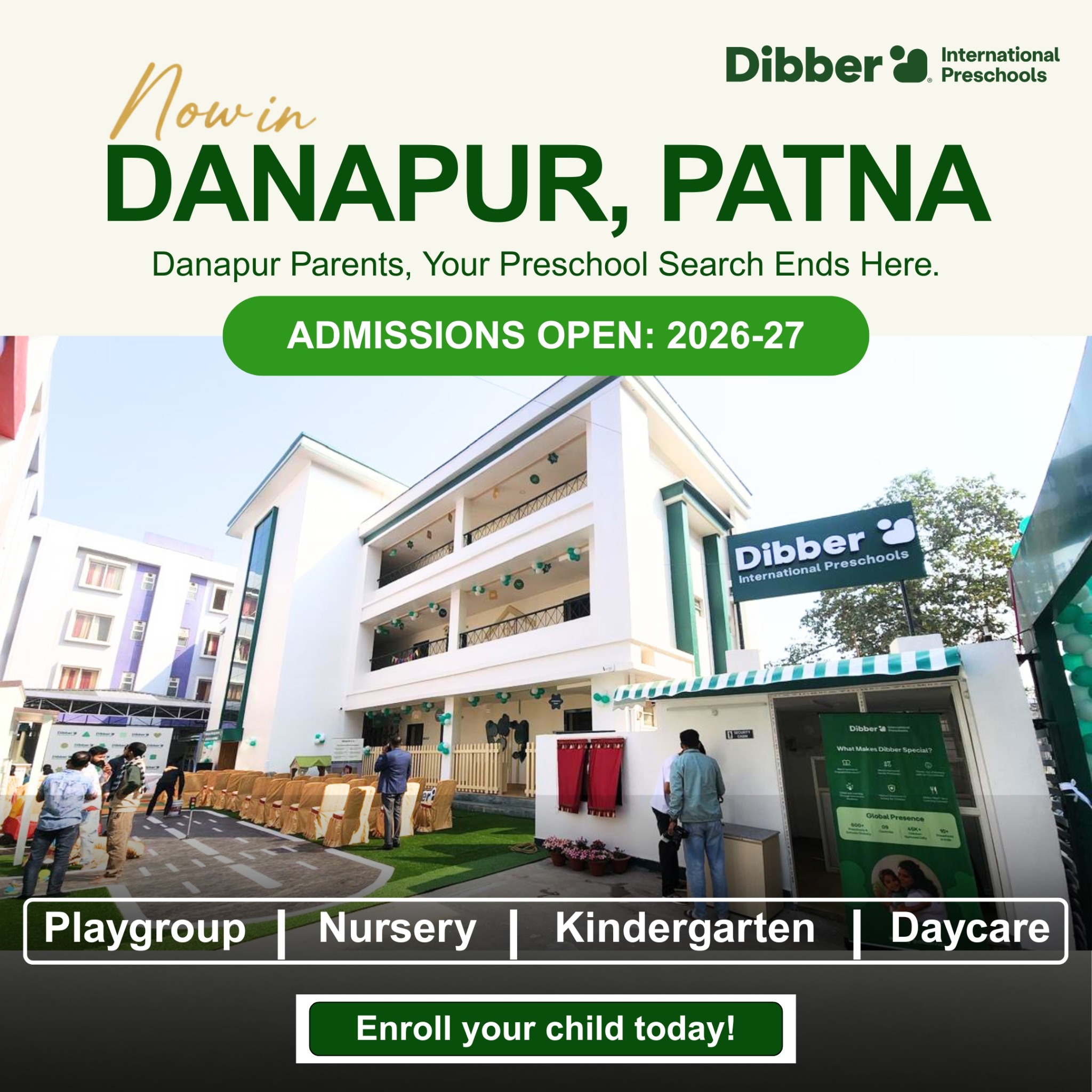 Dibber International Preschool Danapur, Patna Facebook ad: Hello Parents of Danapur!