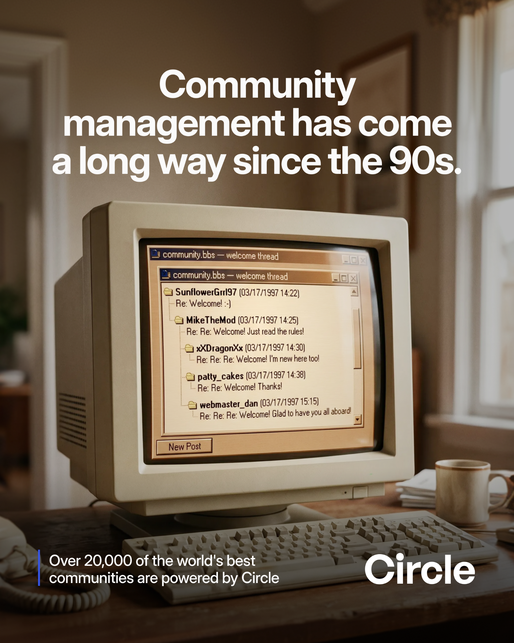 Circle Facebook ad