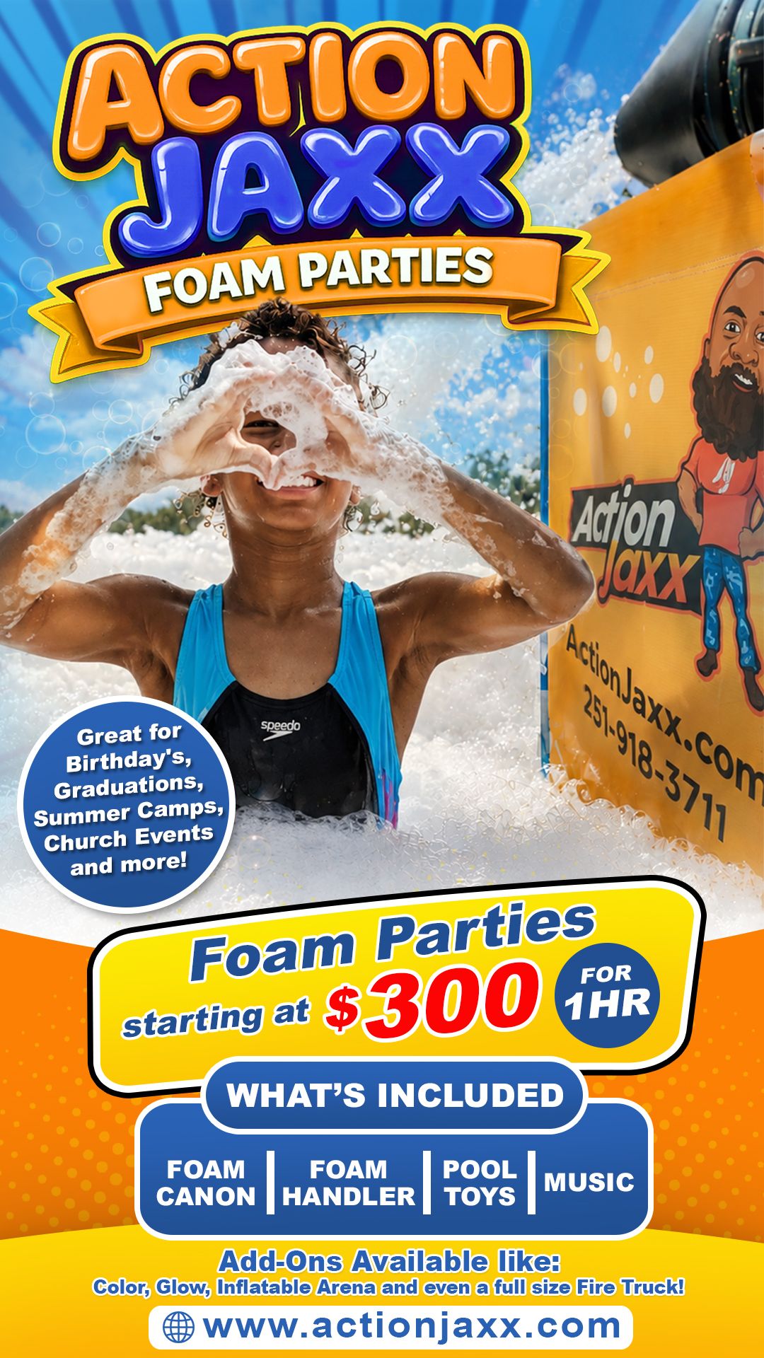 Action Jaxx Facebook ad: Summer is almost here!