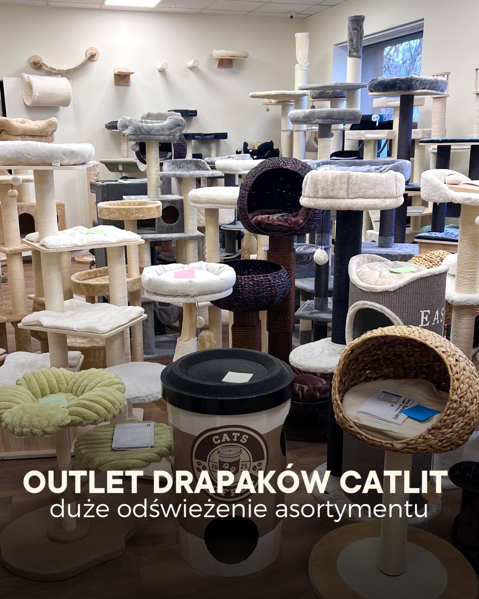Outlet drapaków Catlit Facebook ad: Nowa dostawa w Outlecie drapaków, jeszcze więcej modeli…