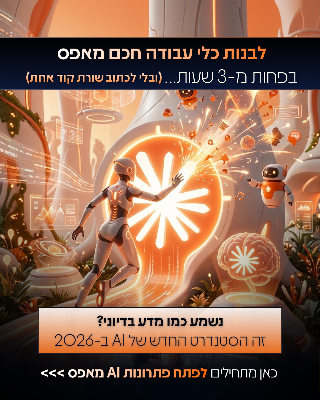Eden Bibas - בינה מלאכותית Facebook ad: ''תקשיב טוב עדן. קלוד קוד העיף לי את המוח!''