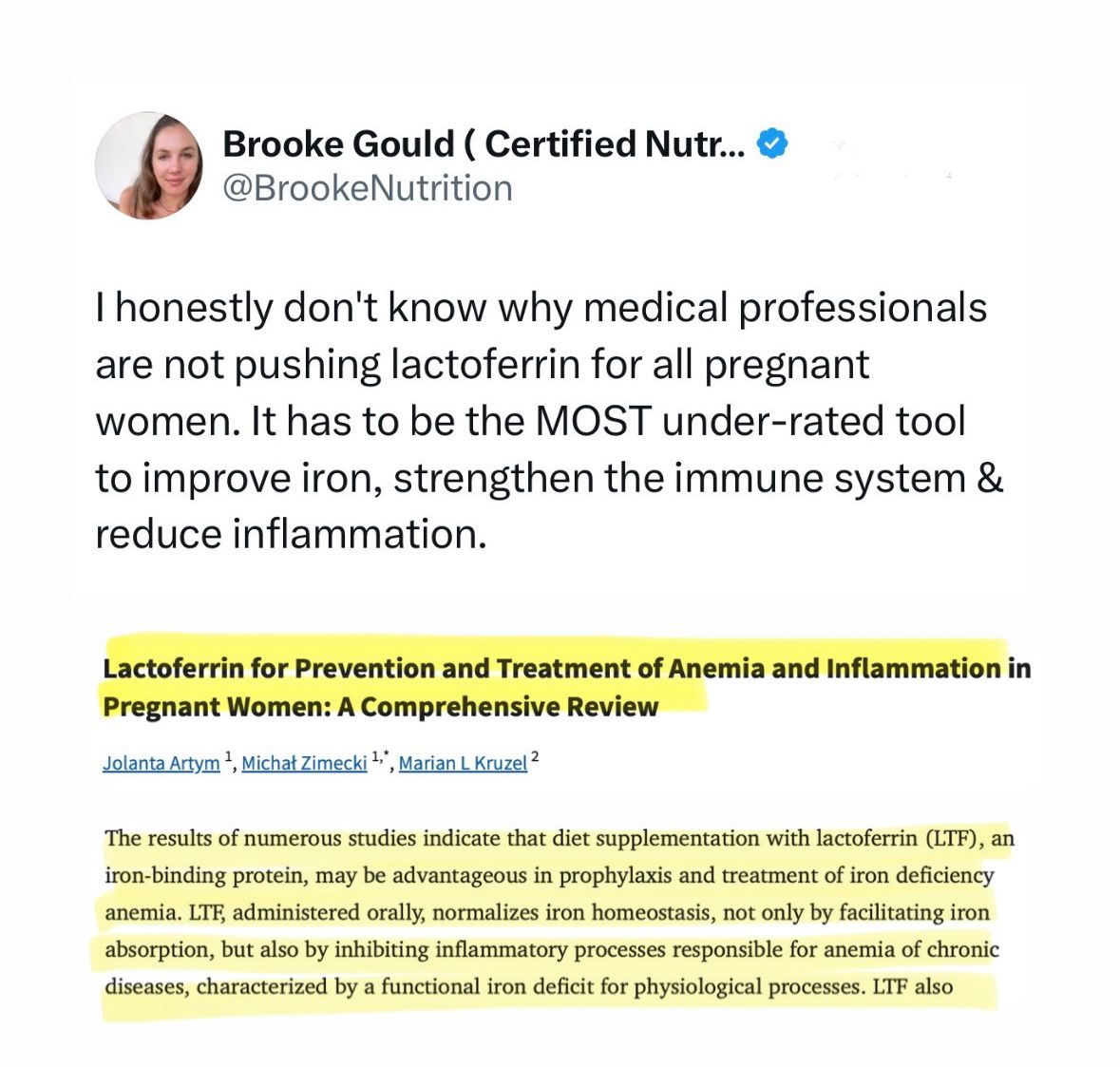 Brooke Gould - Certified Nutritionist Facebook ad