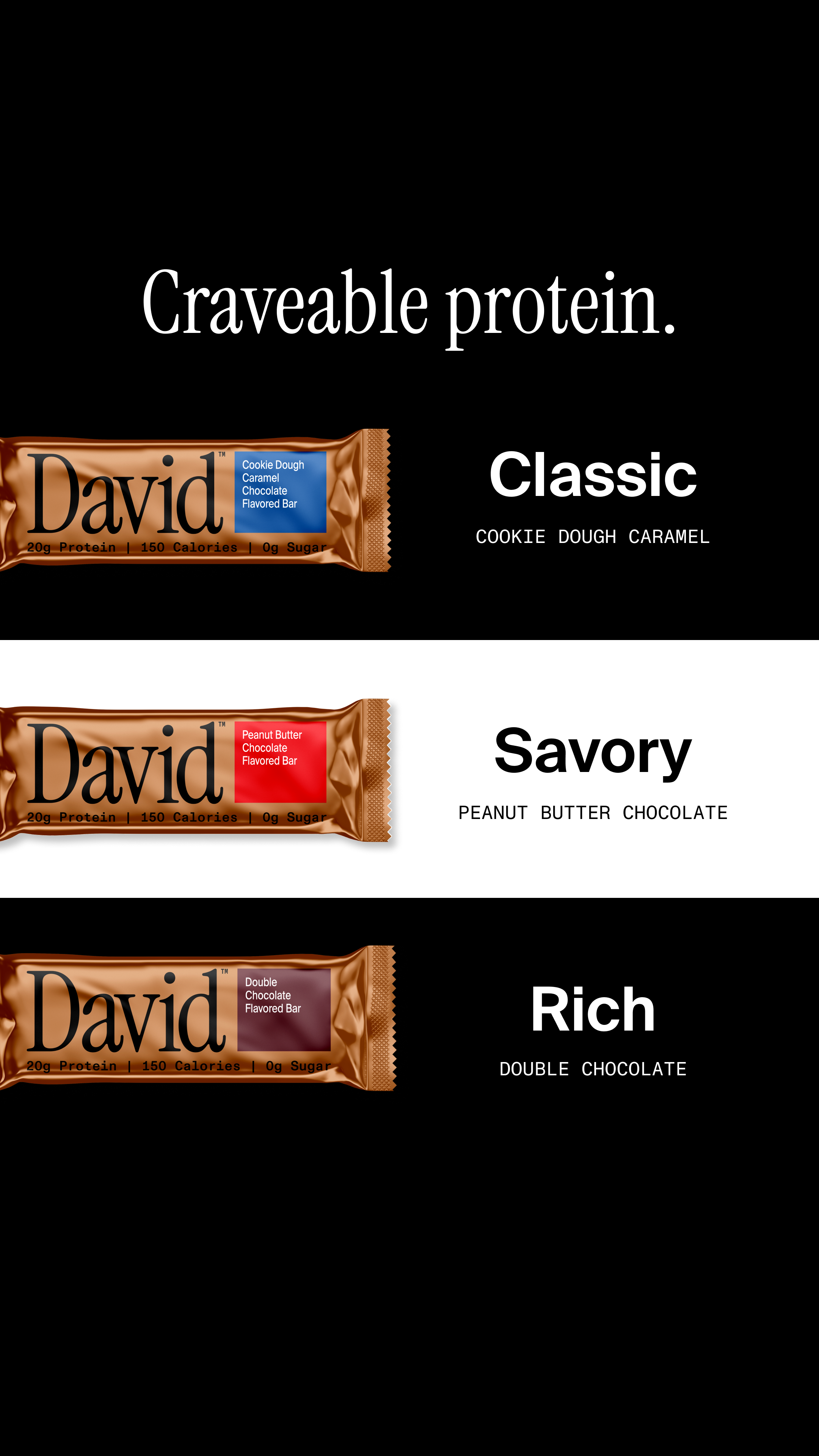 David Protein Facebook ad