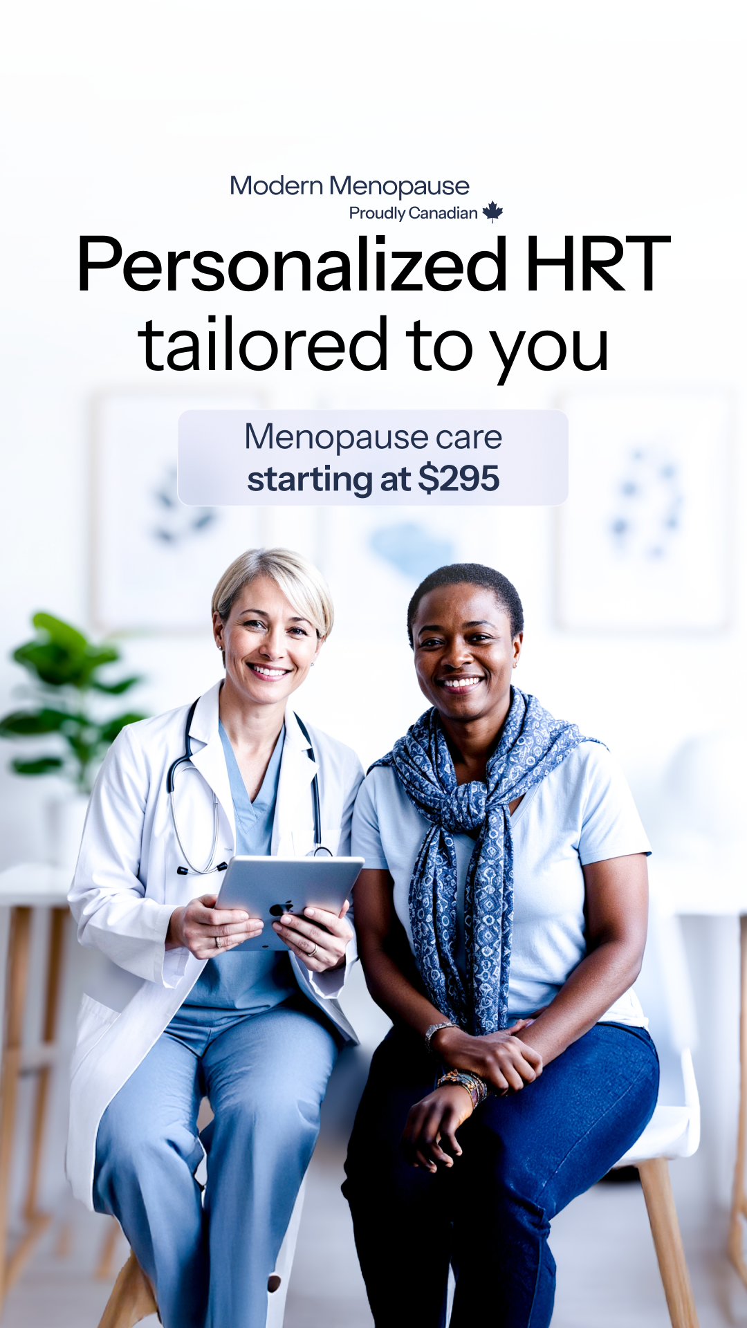 Modern Menopause Canada Facebook ad