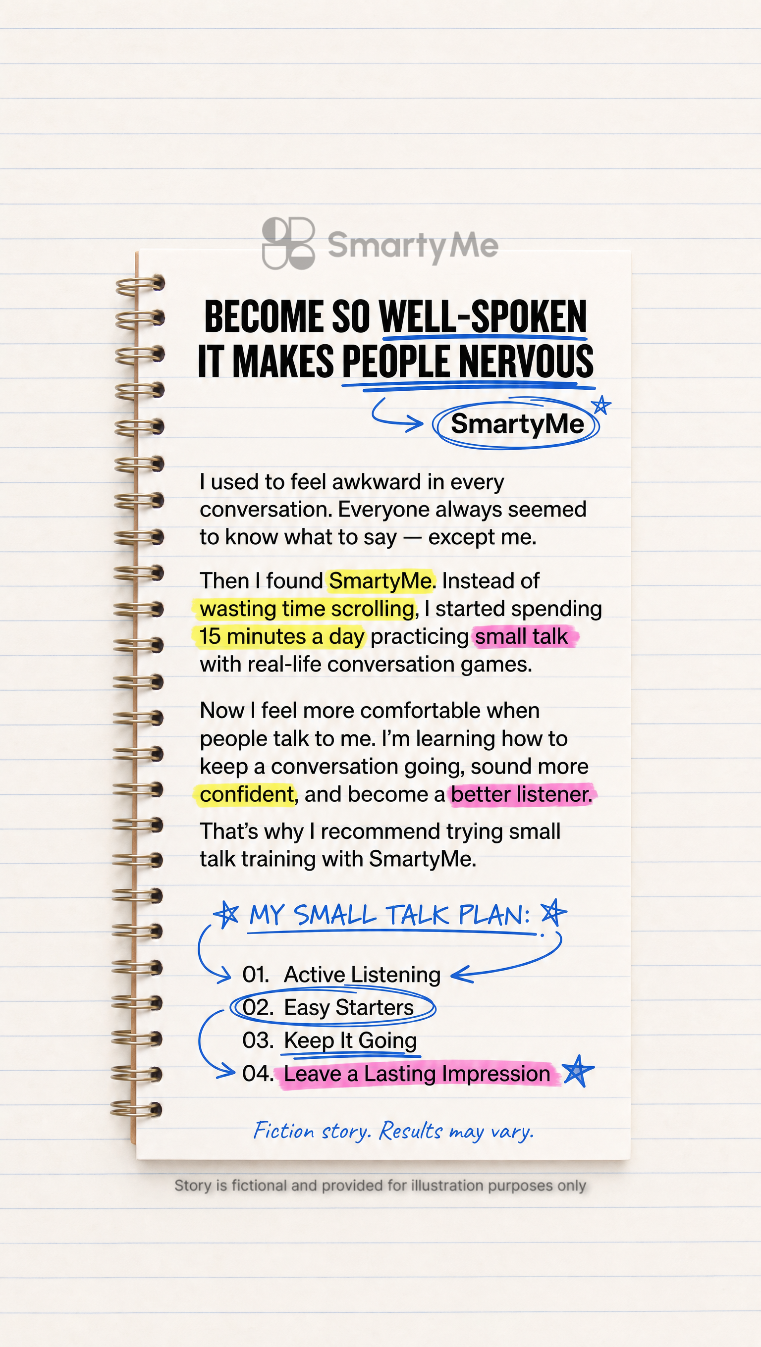 SmartyMe: Charisma Mastery Facebook ad: Charisma Is a Skill, Learn It Now