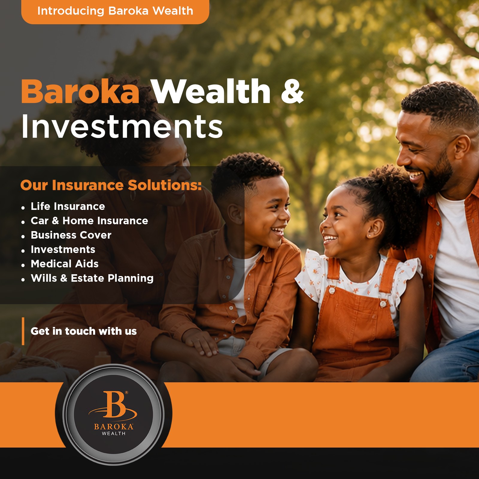Baroka Wealth & Investments Facebook ad: Your financial future deserves a trusted partner.