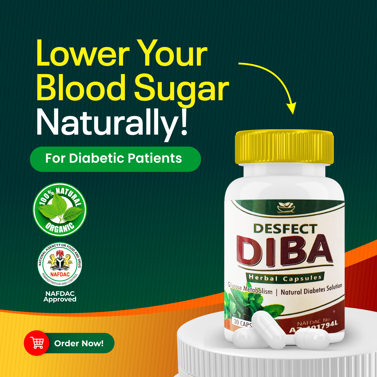 DIBA NG Facebook ad: SAY GOODBYE TO SUGAR LEVEL WAHALA