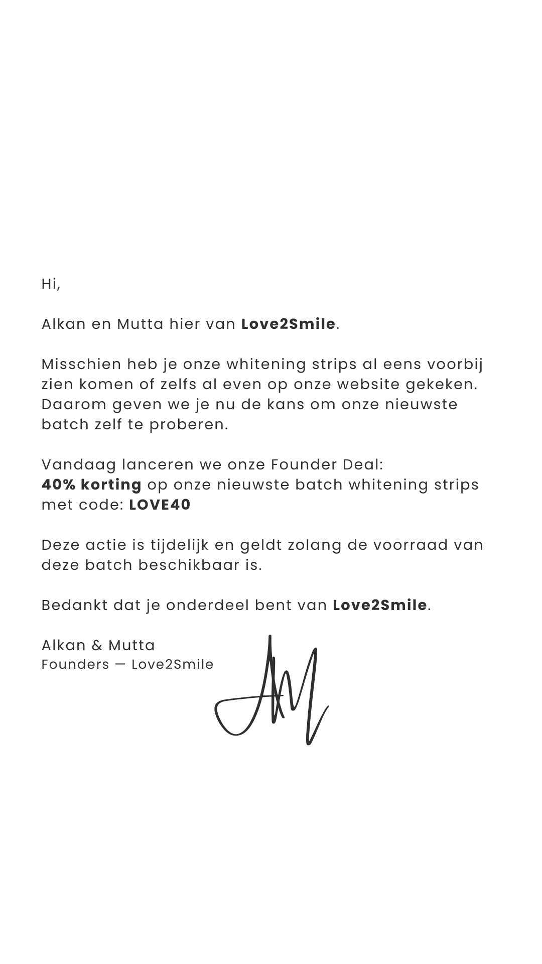 Love-2-smile Facebook ad from Mar 4, 2026