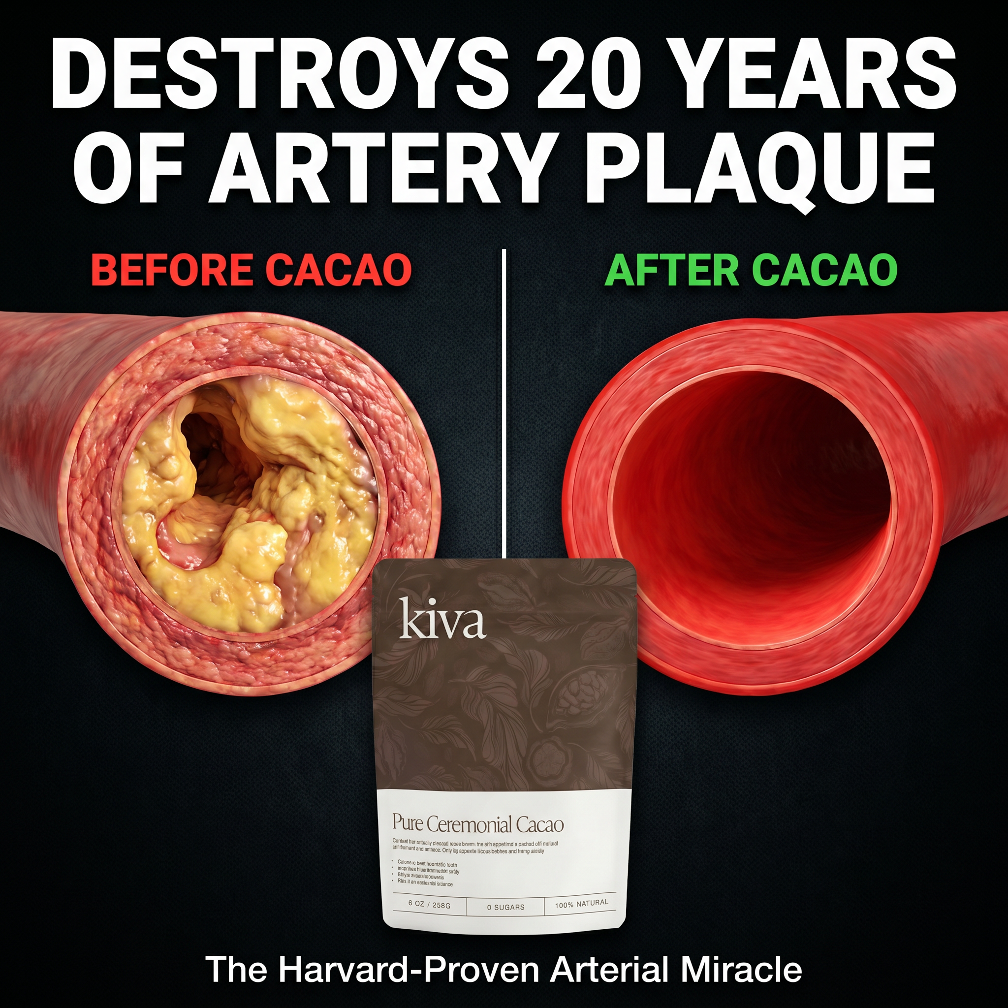 Kiva Cacao Superfood Facebook ad