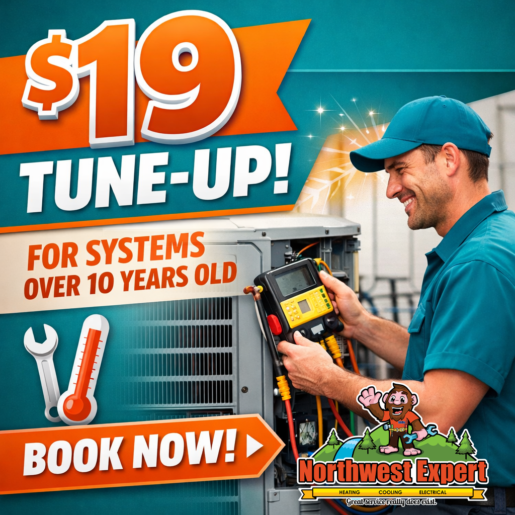 Northwest Expert Heating, Cooling & Electrical Facebook ad