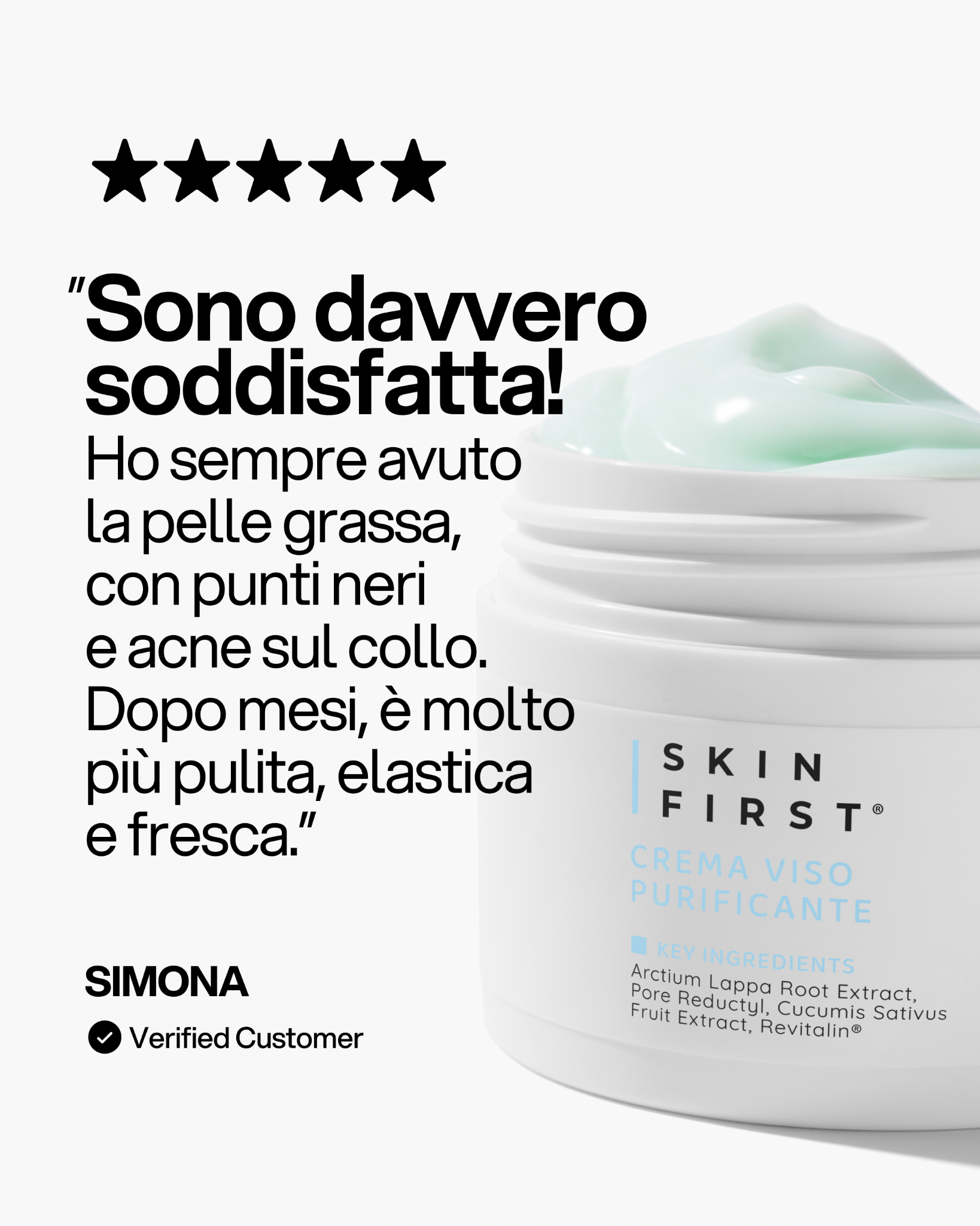 SKIN FIRST Facebook ad