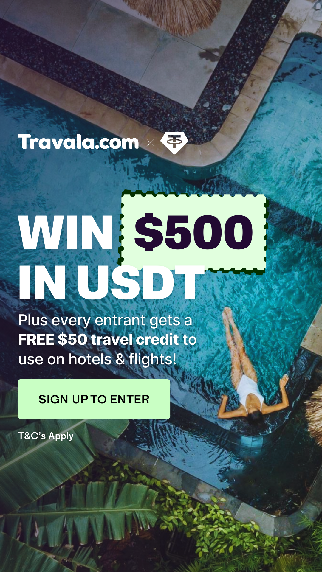 Travala.com Facebook ad