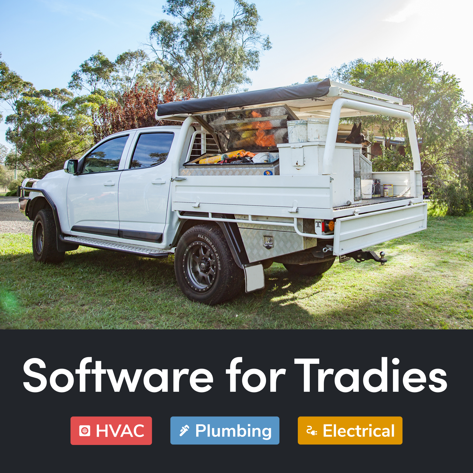 ServiceTitan Facebook ad: Run Your Business Like a Well-Oiled Ute