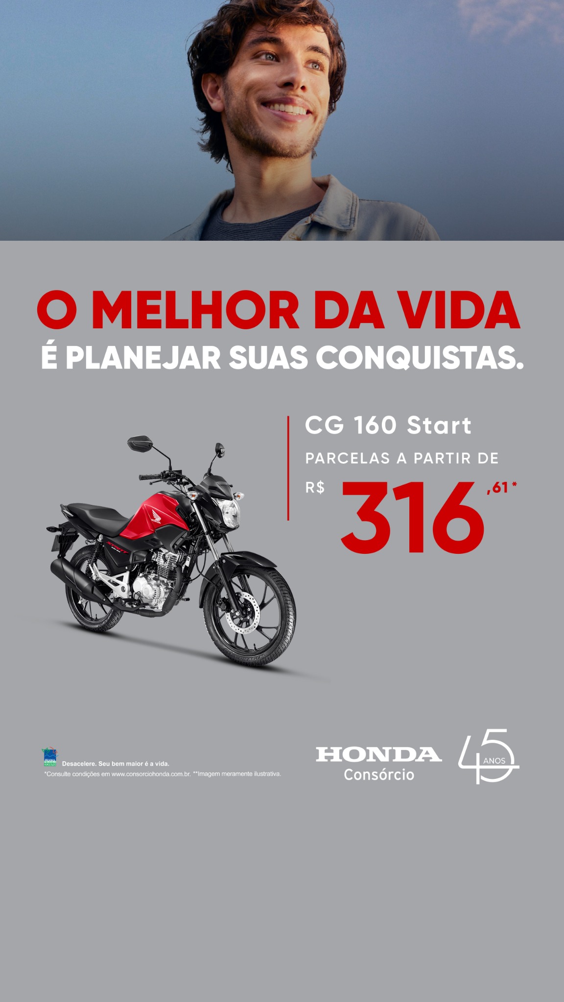 Consórcio Honda Facebook ad from Feb 23, 2026