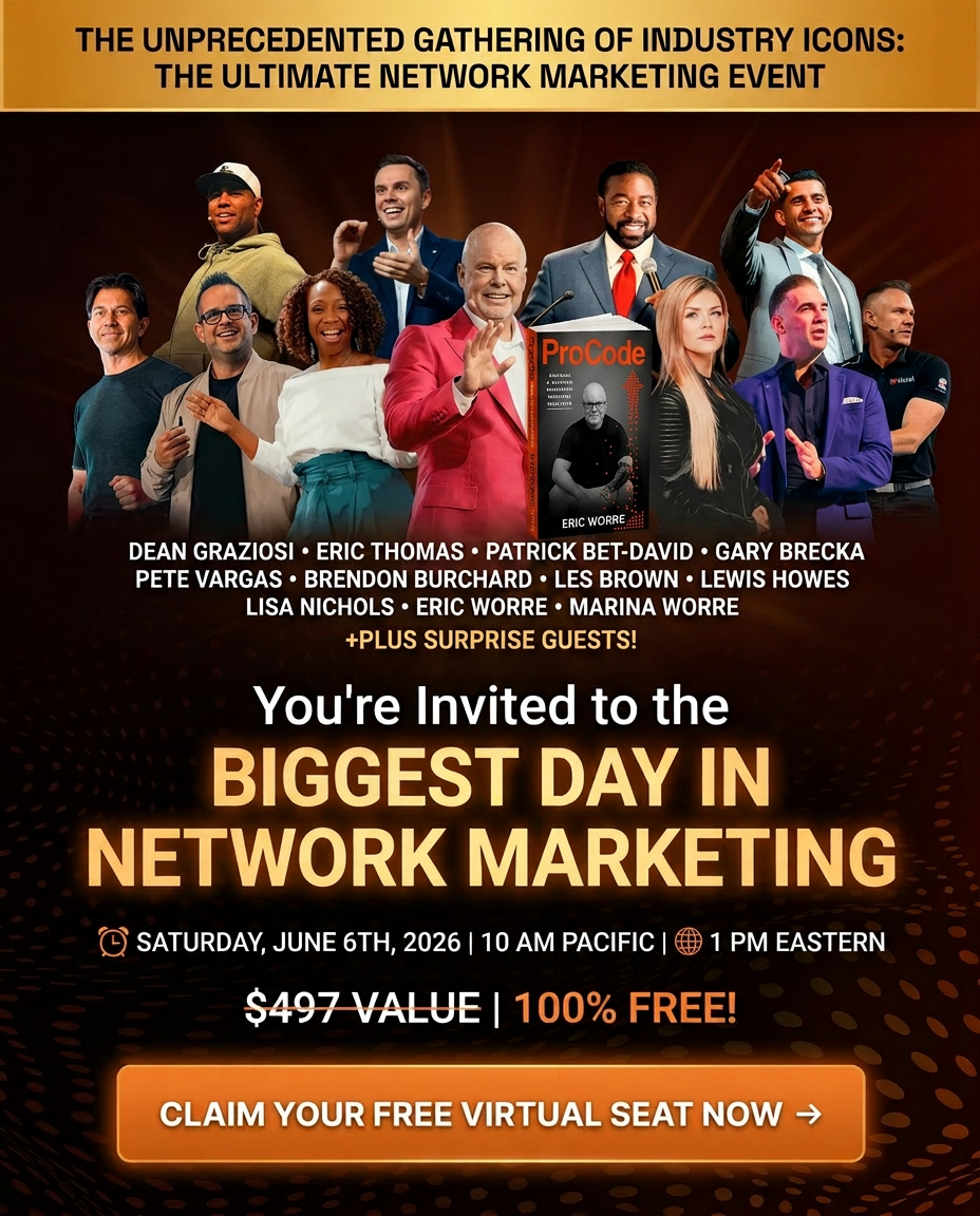 Eric Worre Facebook ad: Eric Worre's First New Book in 13 Years. Watch the Launch…