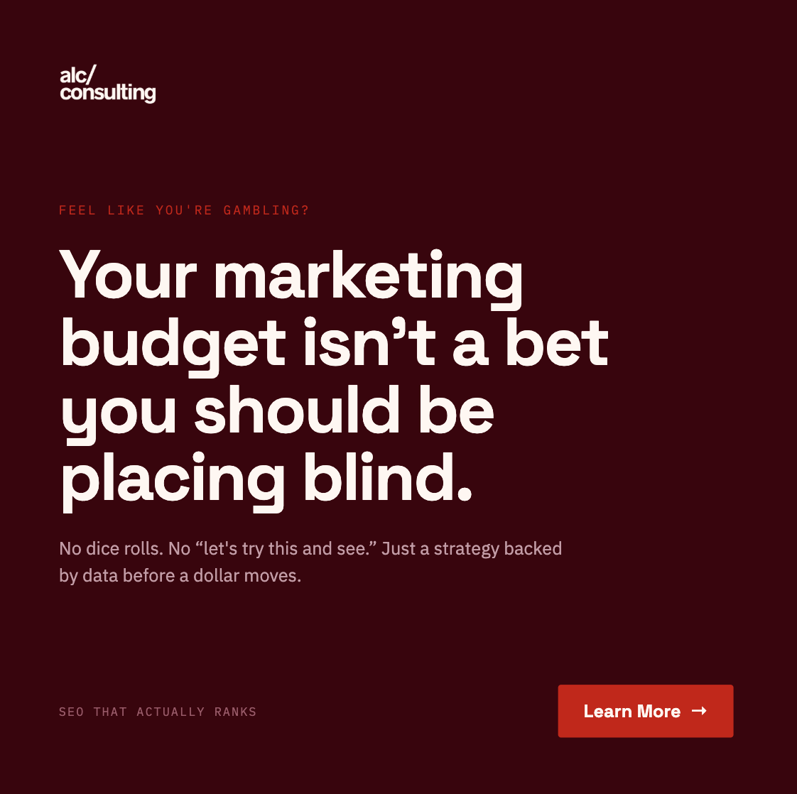ALC Consulting Facebook ad