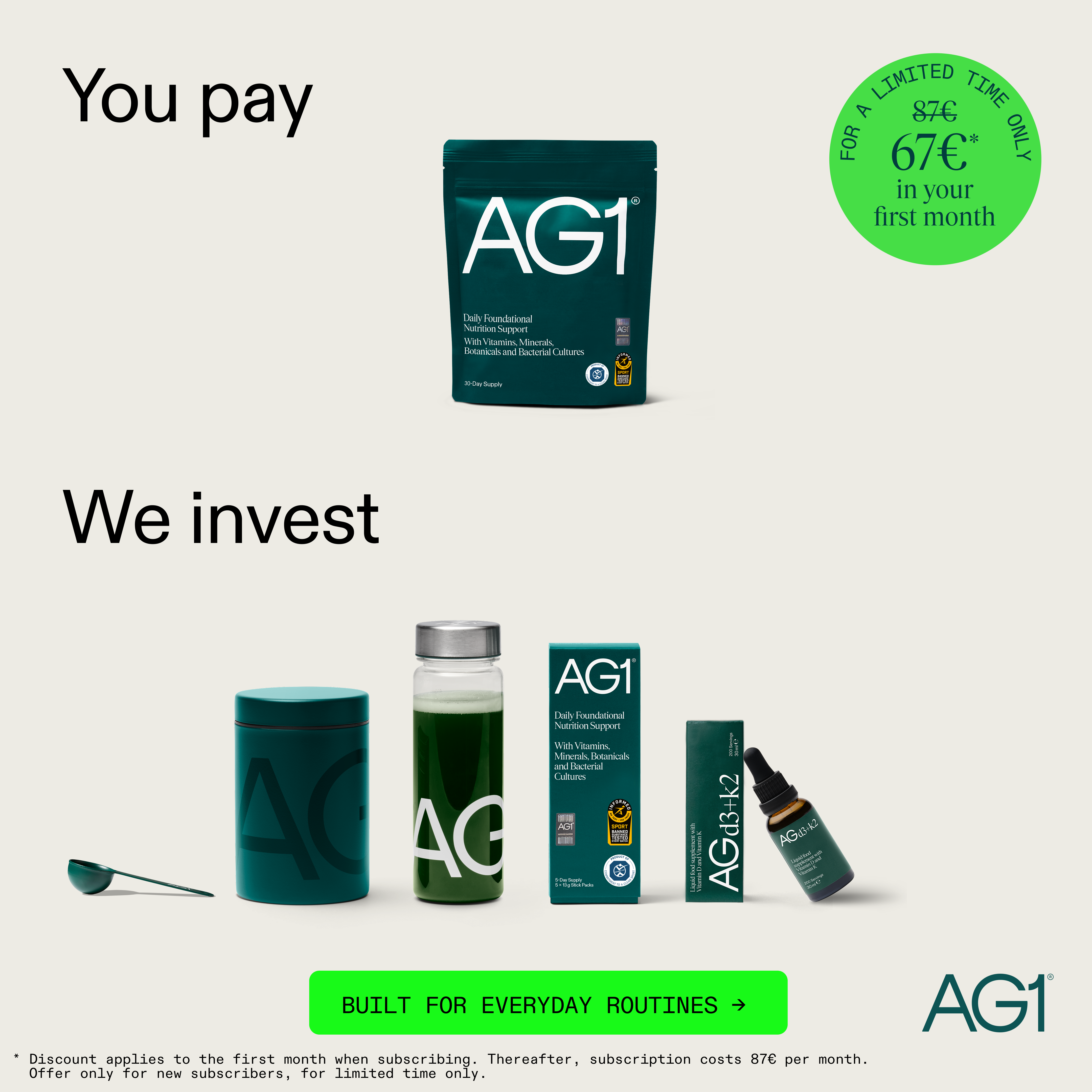 AG1 by Athletic Greens Facebook ad
