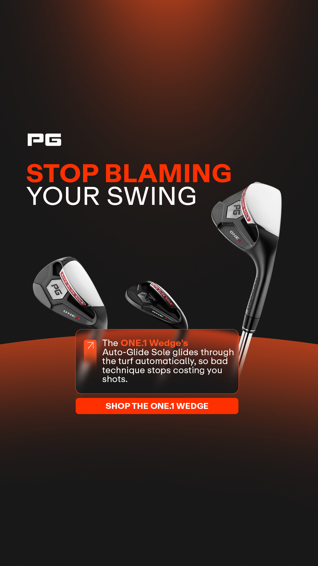Performance Golf Facebook ad