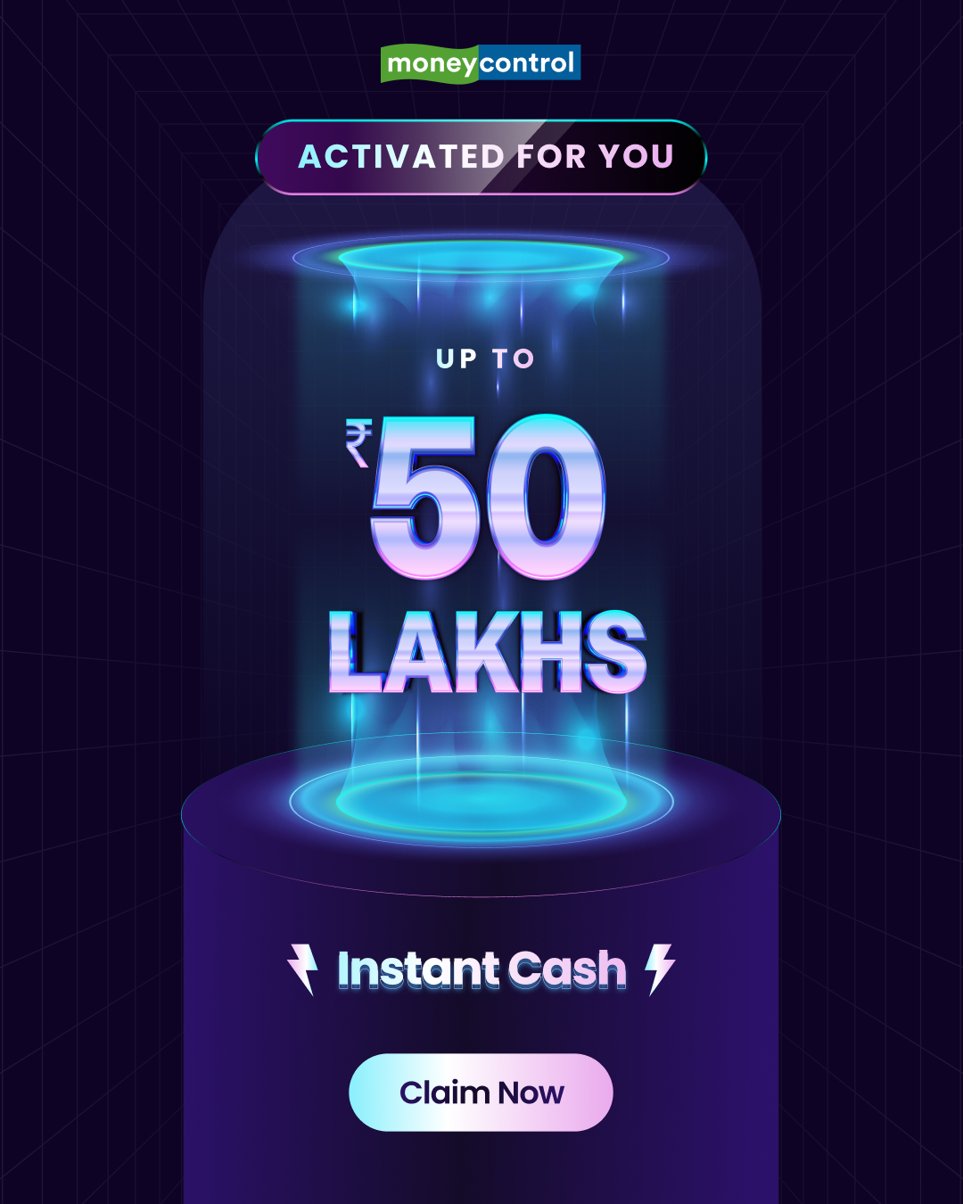 Instant Loans by Moneycontrol Facebook ad