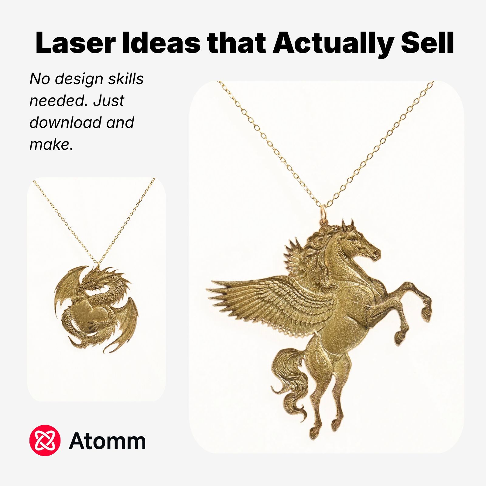Atomm Facebook ad: Fantasy jewelry = Etsy goldmine | Download file for free now