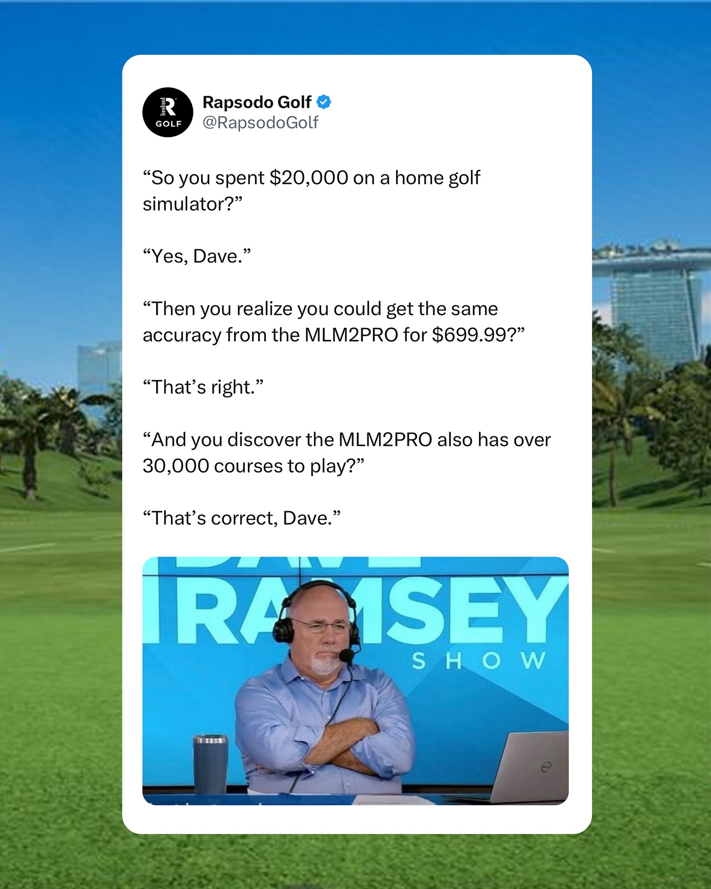 Rapsodo Golf Facebook ad