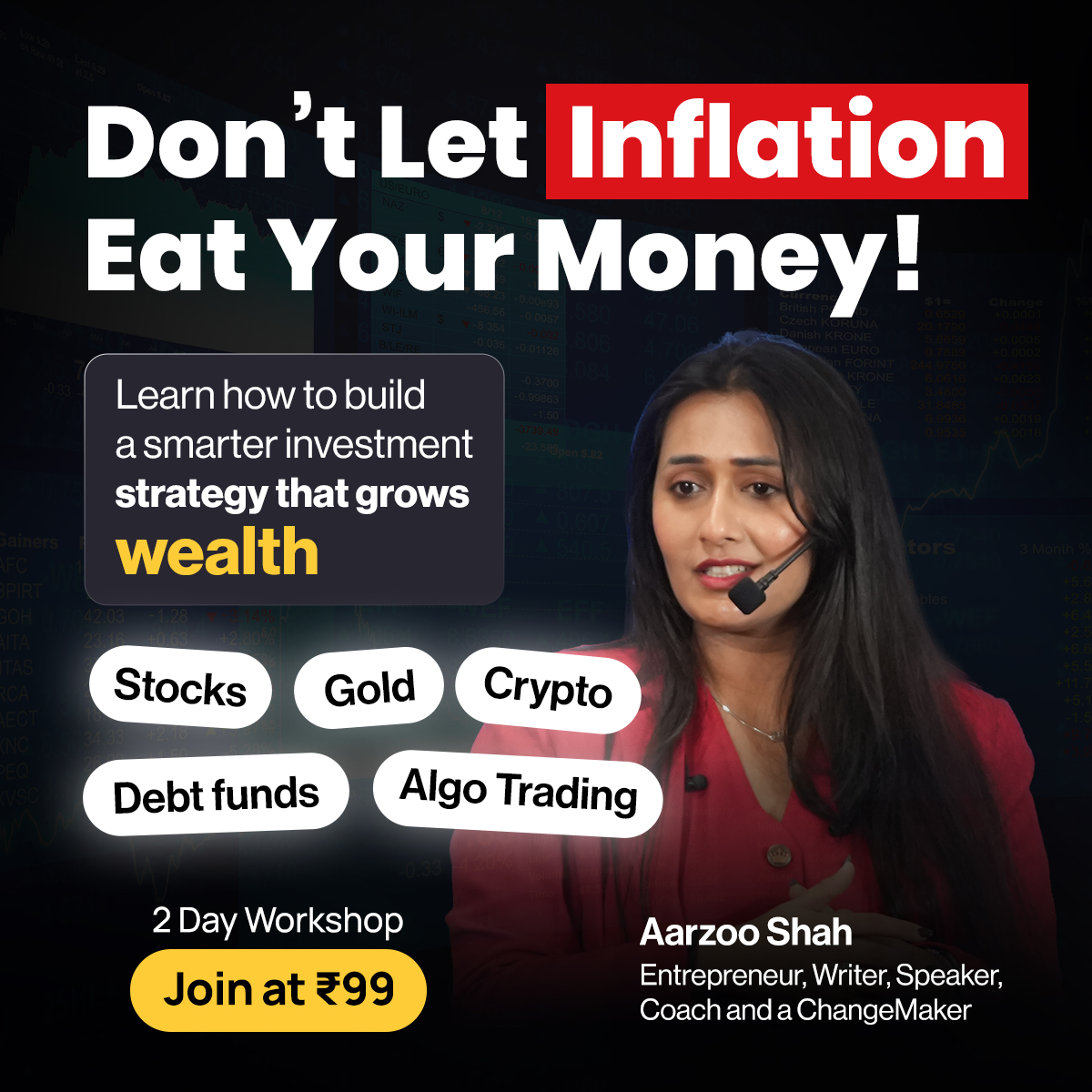 WealthDecoder Facebook ad: Join our 2-Day Workshop