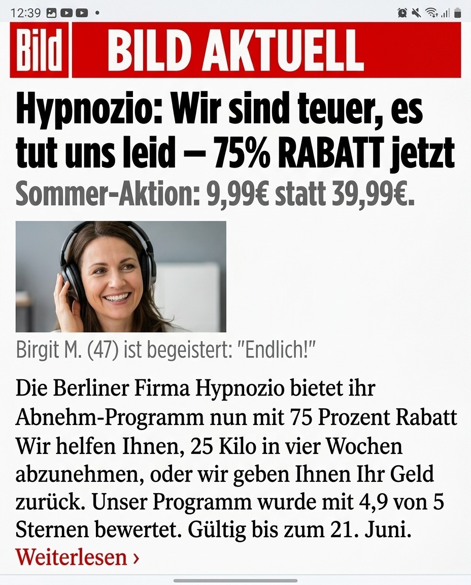 Hypnozio: power of hypnotherapy Facebook ad