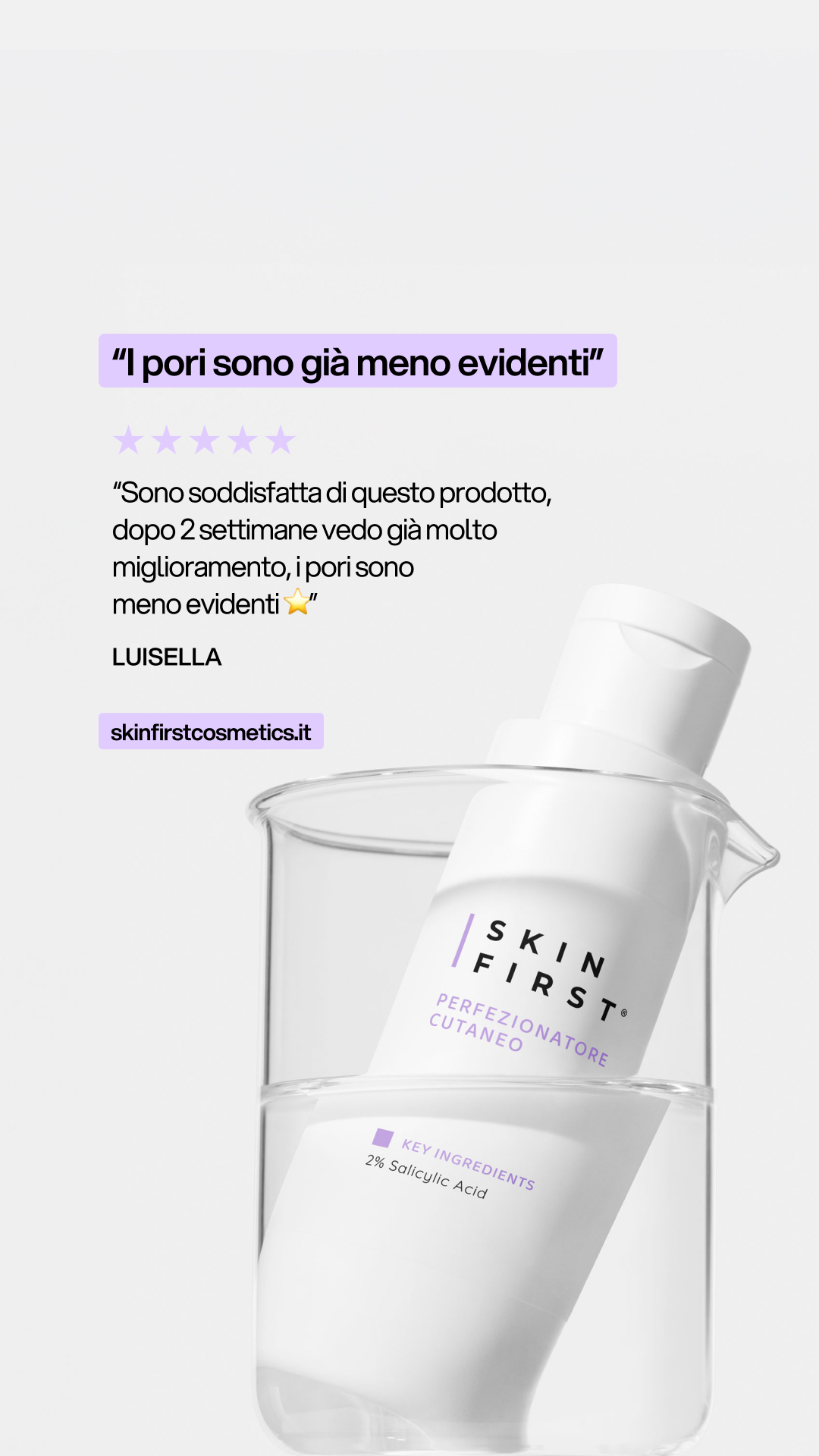 SKIN FIRST Facebook ad