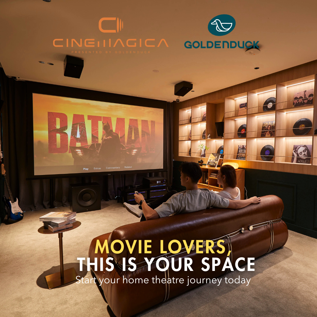 Cinemagica Malaysia by Goldenduck Facebook ad: Your home. Your entertainment escape.