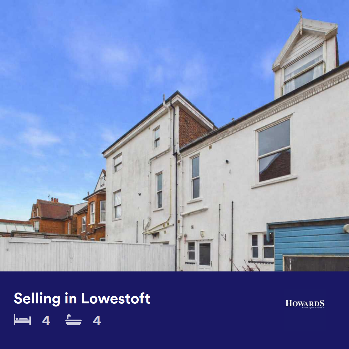 Howards Estate Agents Lowestoft Facebook ad