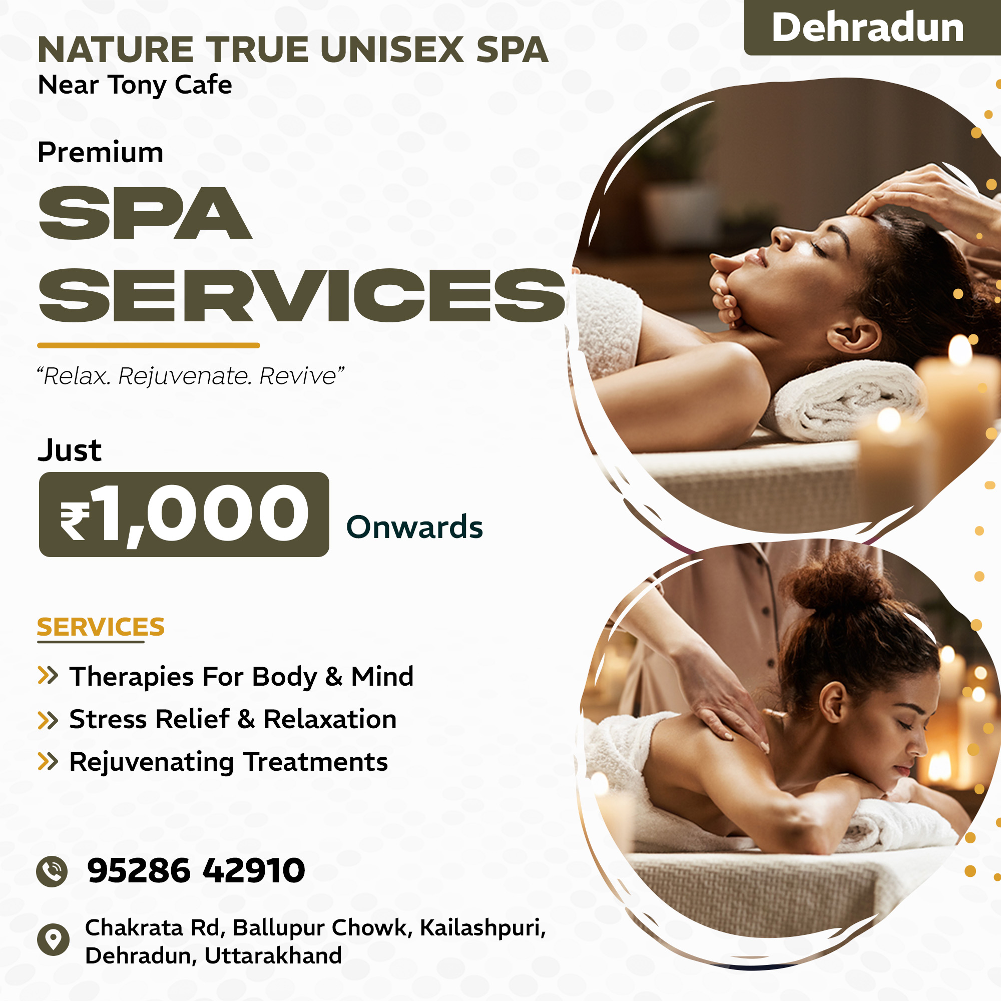 Nature True Unisex SPA & Saloon Facebook ad: Nature True Unisex Spa, Dehradun