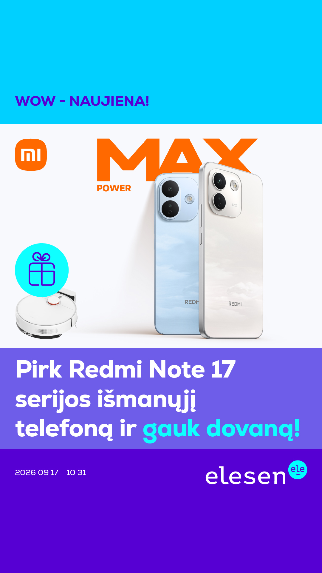 Elesen Facebook ad: 65 4K Micro RGB televizorius R85H