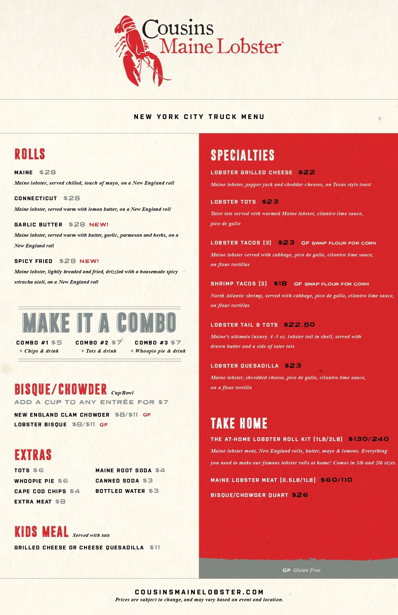 Cousins Maine Lobster - New York, NY Facebook ad: Whitestone, NY Maine lobster goodness is rolling your…