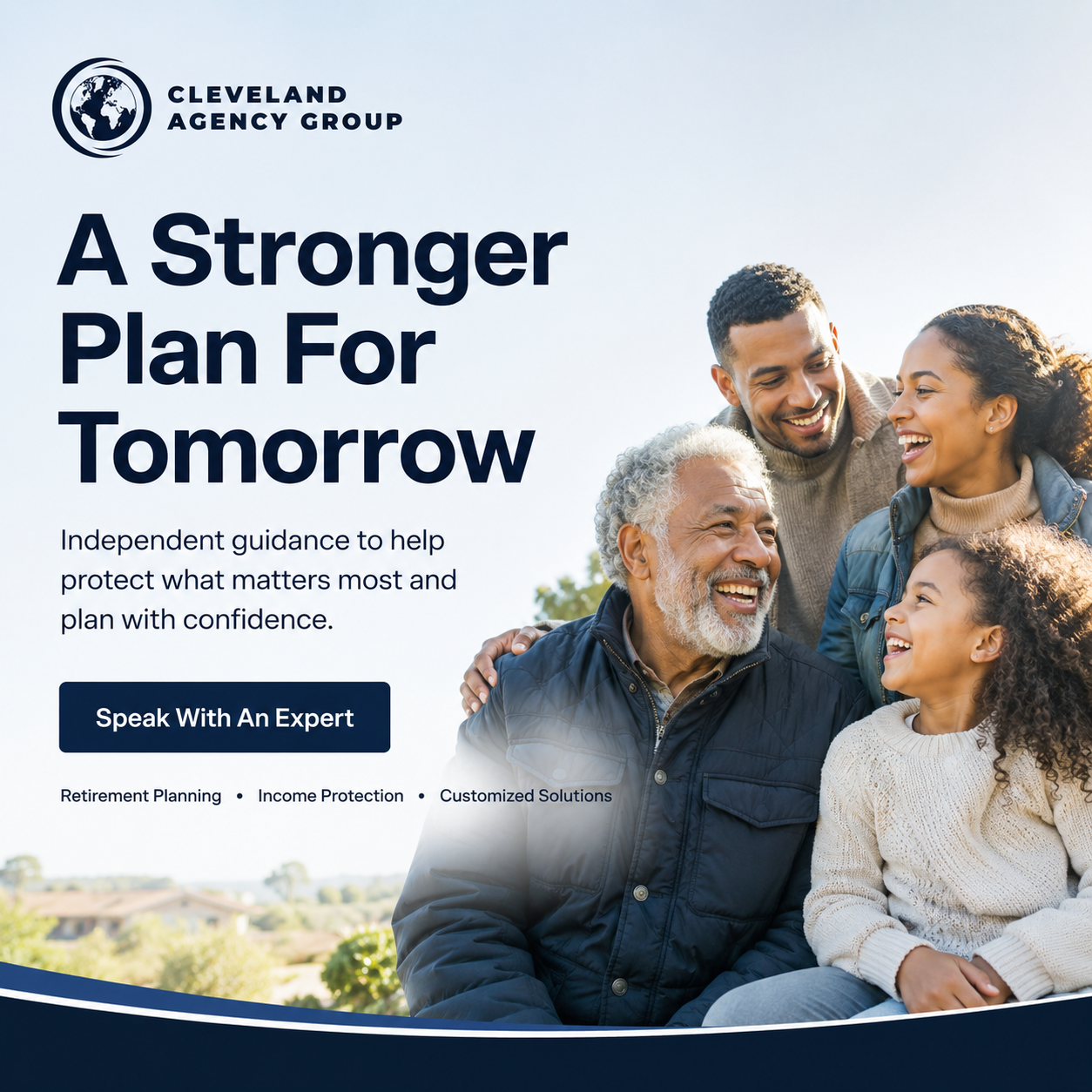 Cleveland Insurance Agency Group Facebook ad: Help Protect the Home You’ve Built
