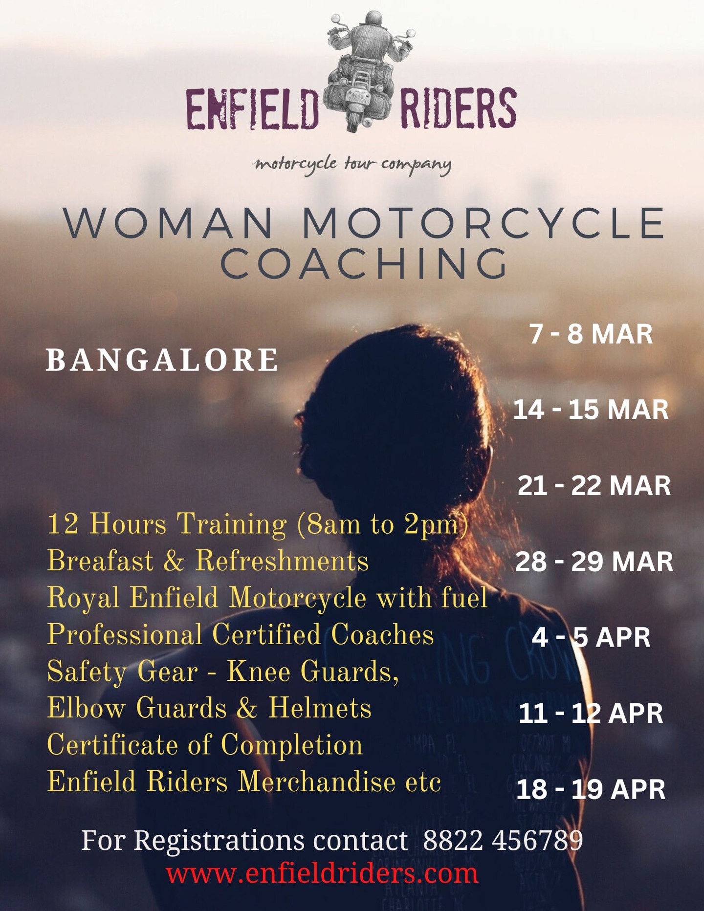 Enfield Riders Facebook ad: Namaskara Bangalore Ladies & Gentleman, Are you Ready…