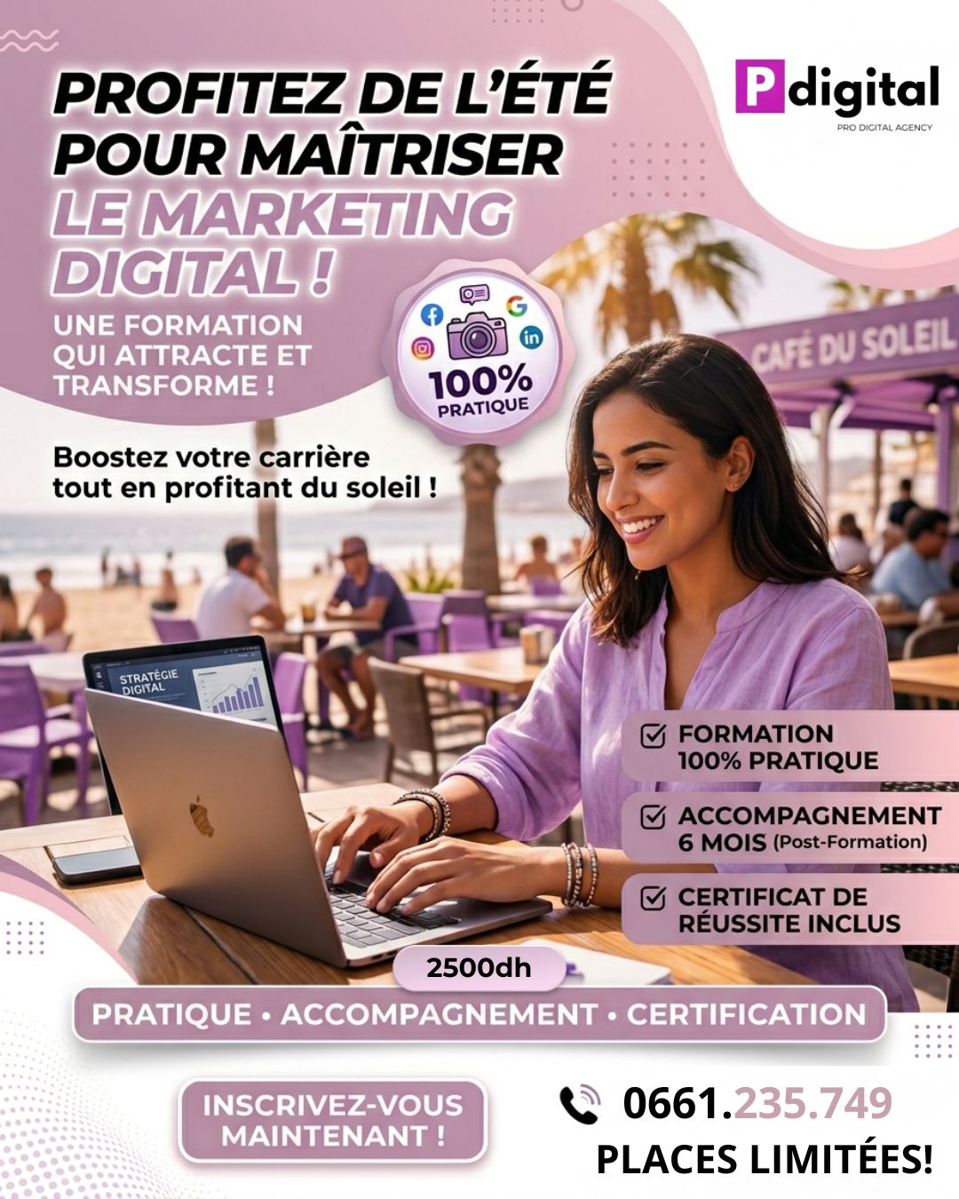 Prodigitalagency Facebook ad: Tarif: 2500 DH Réservez votre place dès maintenant: 0661…