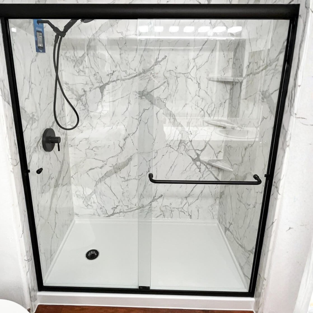 Shugarman’s Bath Facebook ad: New Walk-In Shower In 1-2 Days