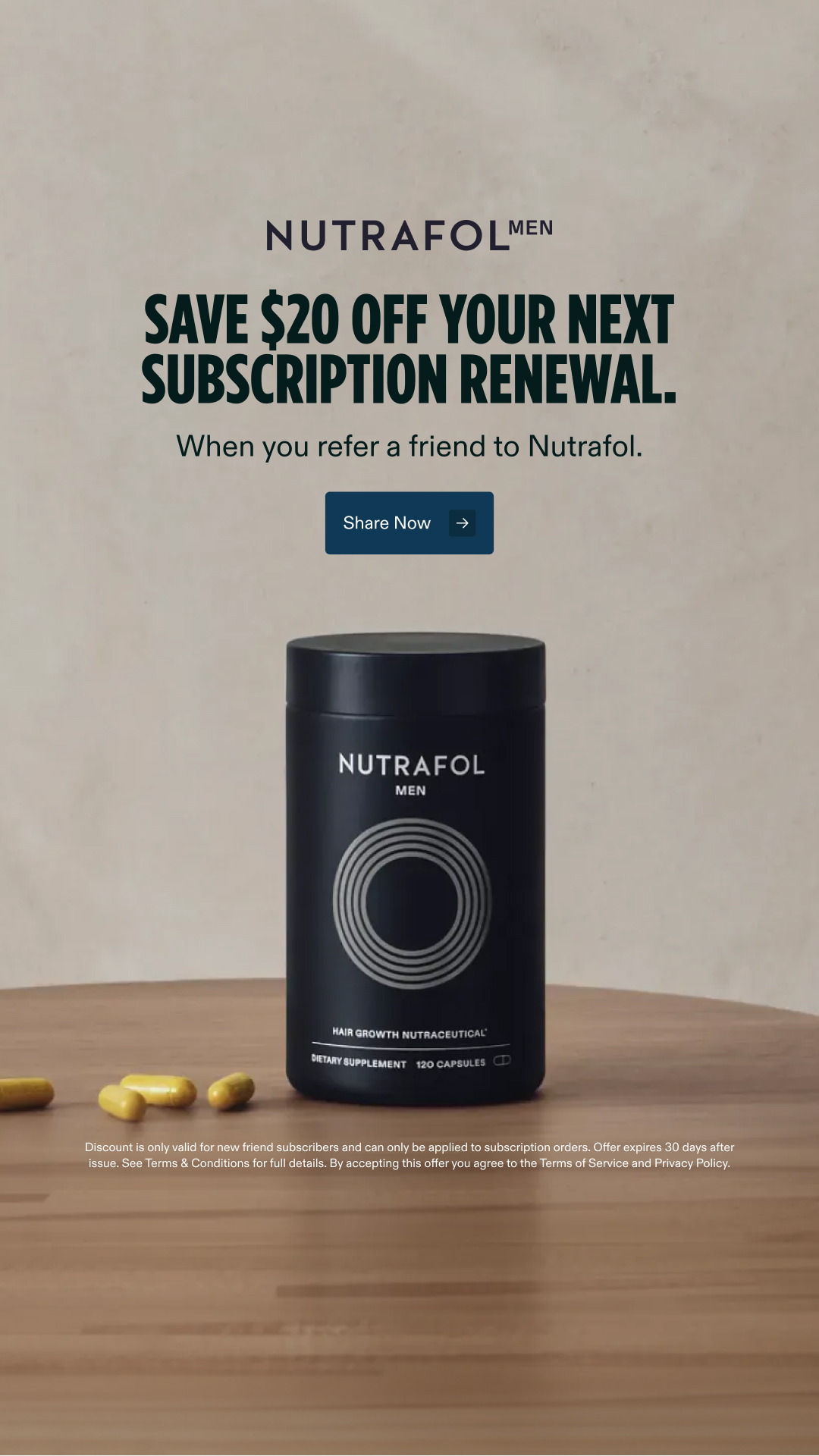 Nutrafol Men Facebook ad
