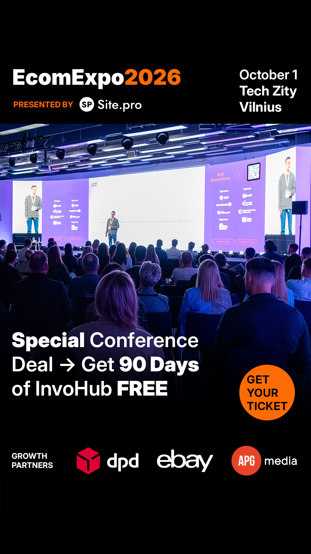 Ecomexpo Facebook ad: The Baltic's Largest E-Com Event