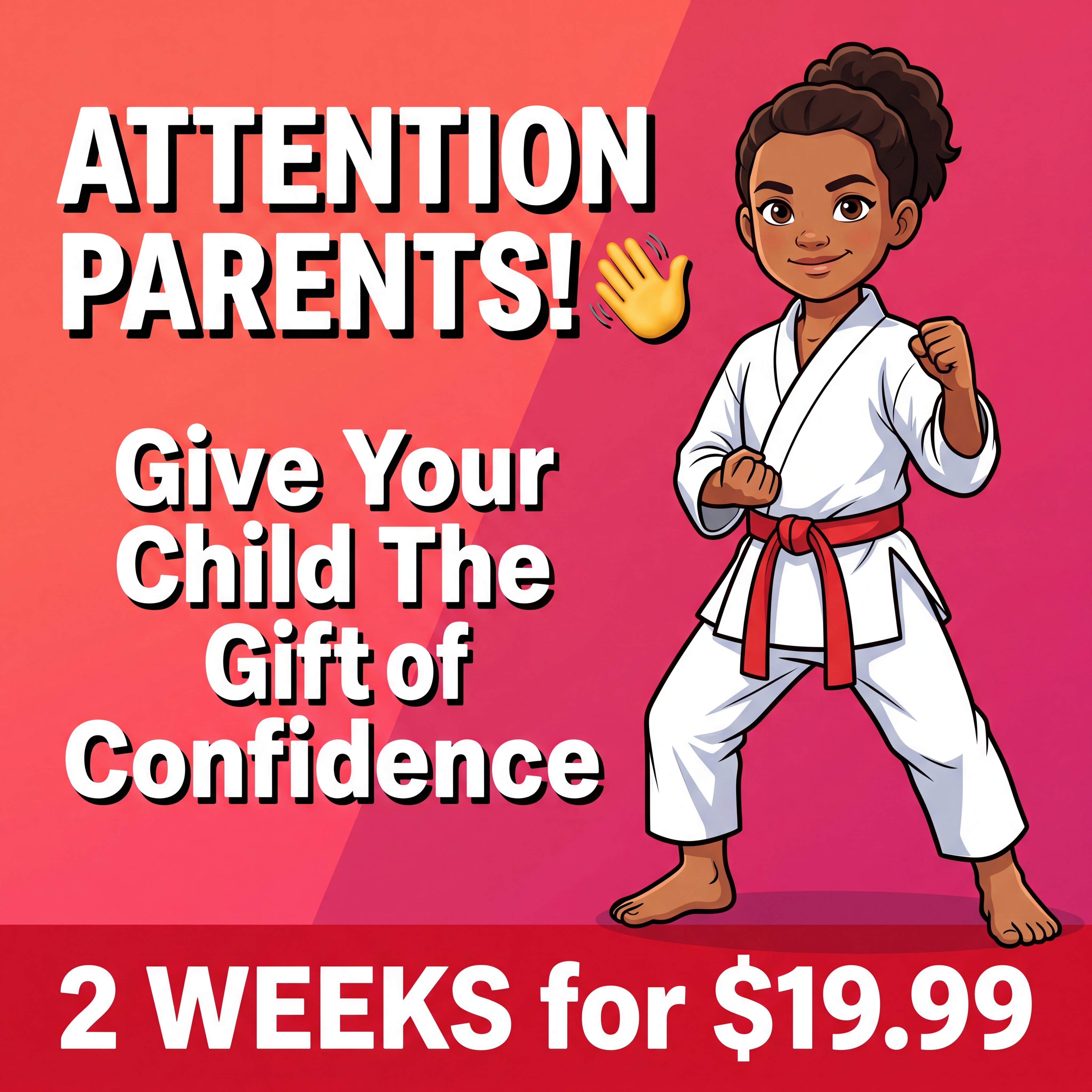 The 1-2 Punch Family Martial Arts & Fitness Center Facebook ad