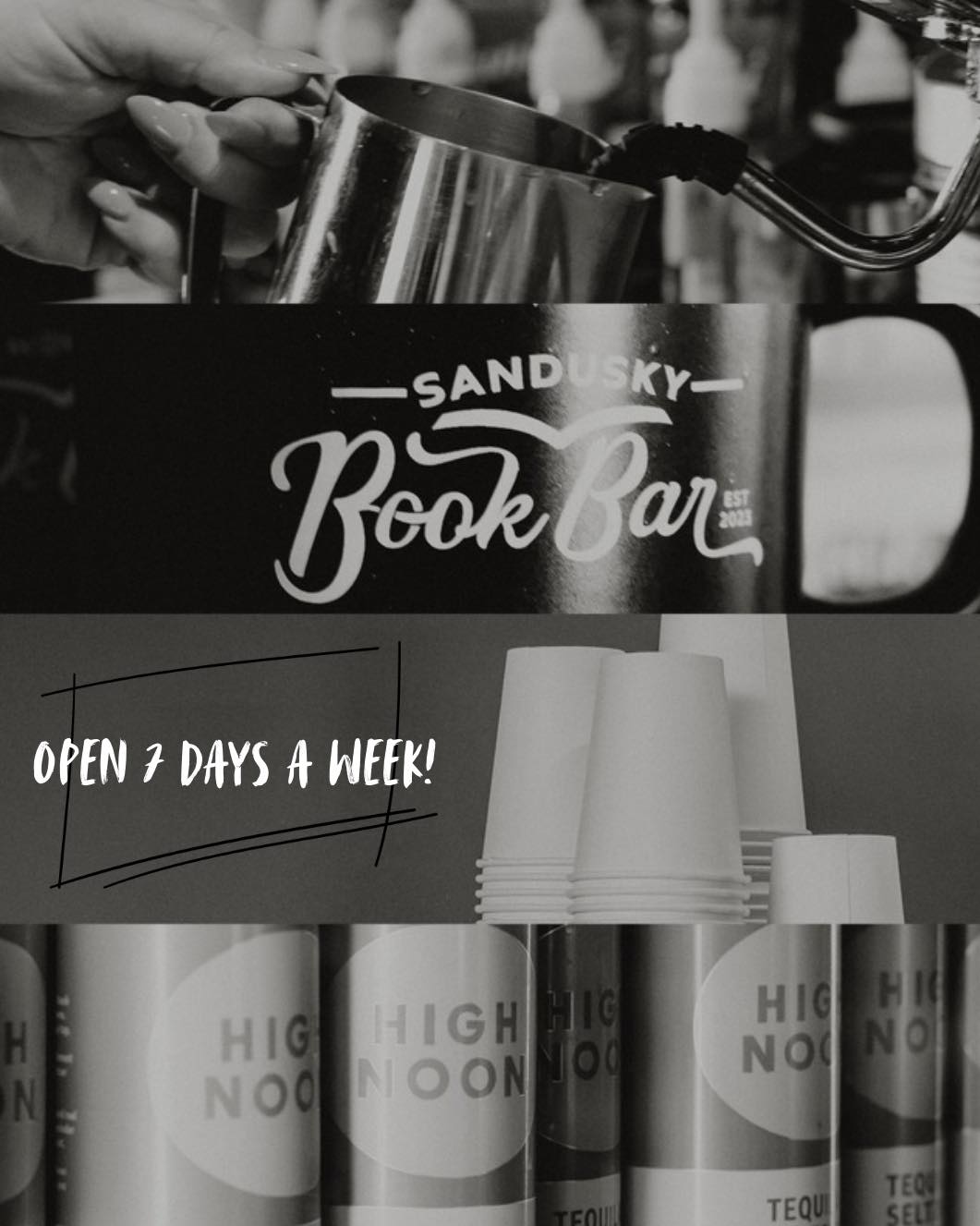 Sandusky Book Bar Facebook ad