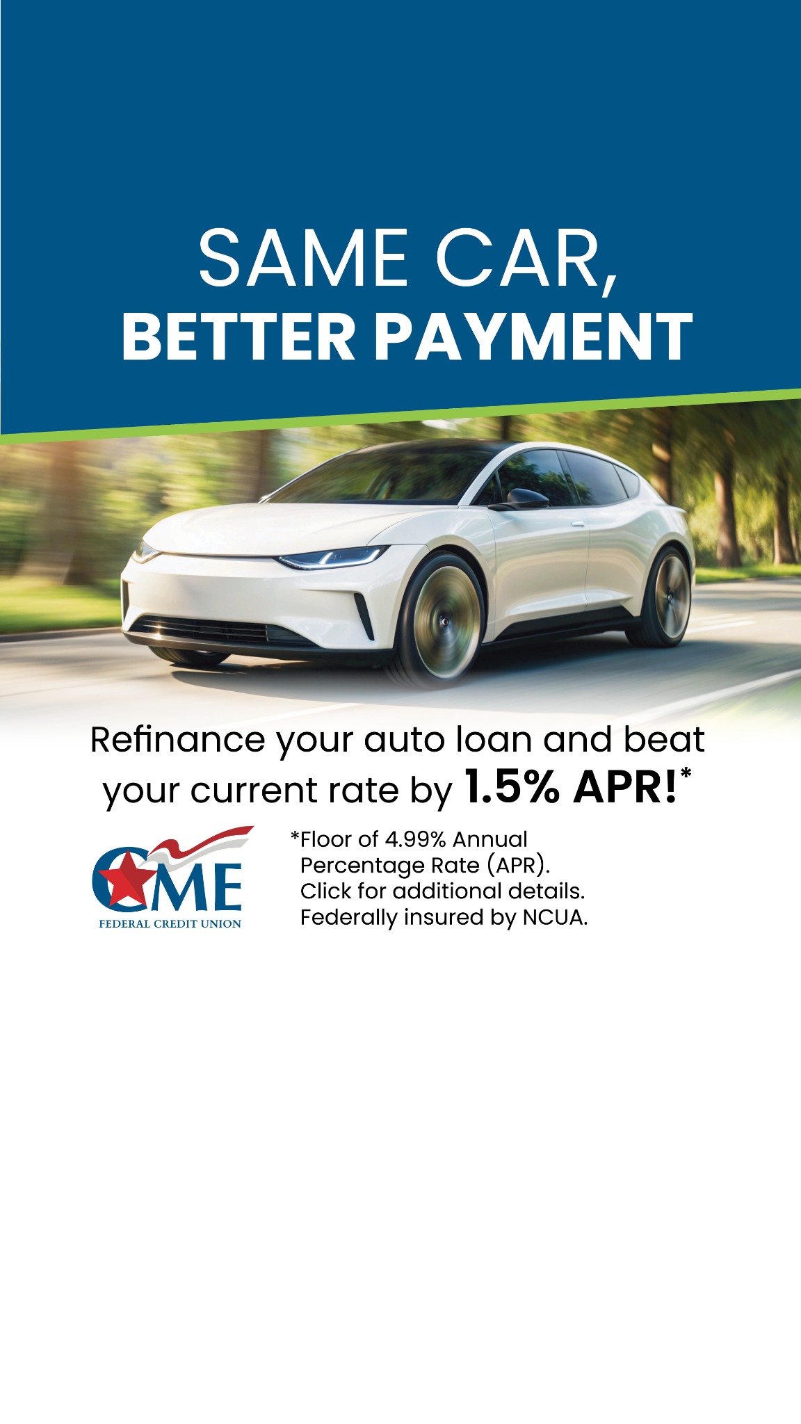 CME Federal Credit Union Facebook ad from Jan 3, 2026