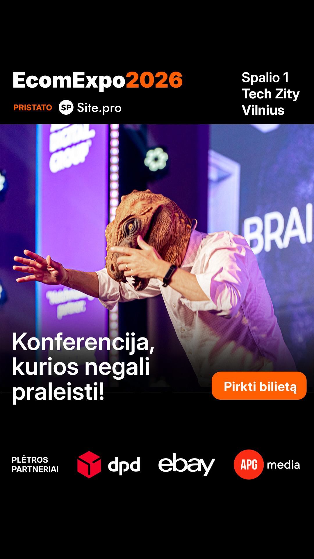 Ecomexpo Facebook ad: Bilietai brangs, nelauk paskutinės minutės!