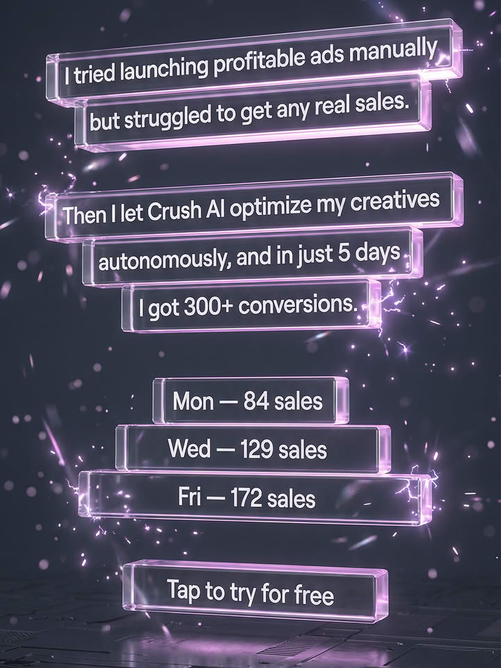 trycrush.ai Facebook ad