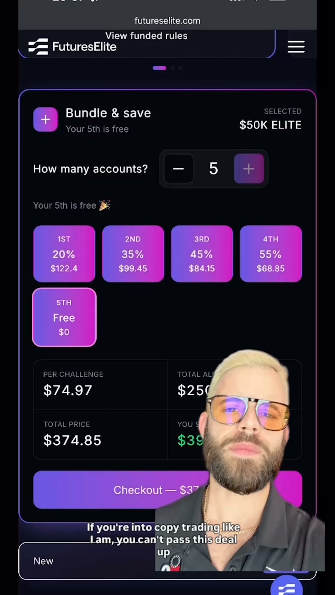 Thestrongtrader Facebook ad: Brand New Account Bundles